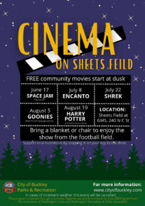 Cinema on Sheets Field Flyer